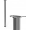 Walteco Nábytková noha guľatá, priemer 60mm, výška 1100mm, sivá , 50360