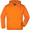James & Nicholson (Daiber) Detská mikina s kapucňou JN047k - Oranžová | 2XL
