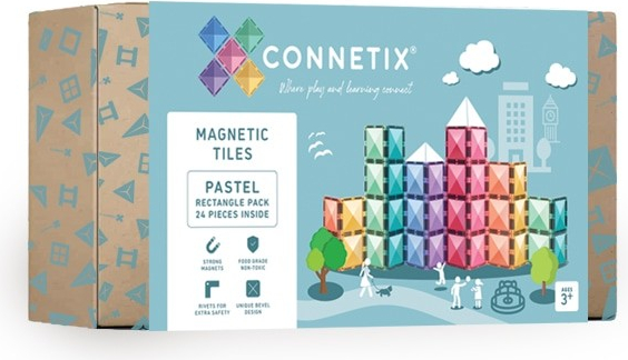 CONNETIX Pastel obdĺžniky 24 ks