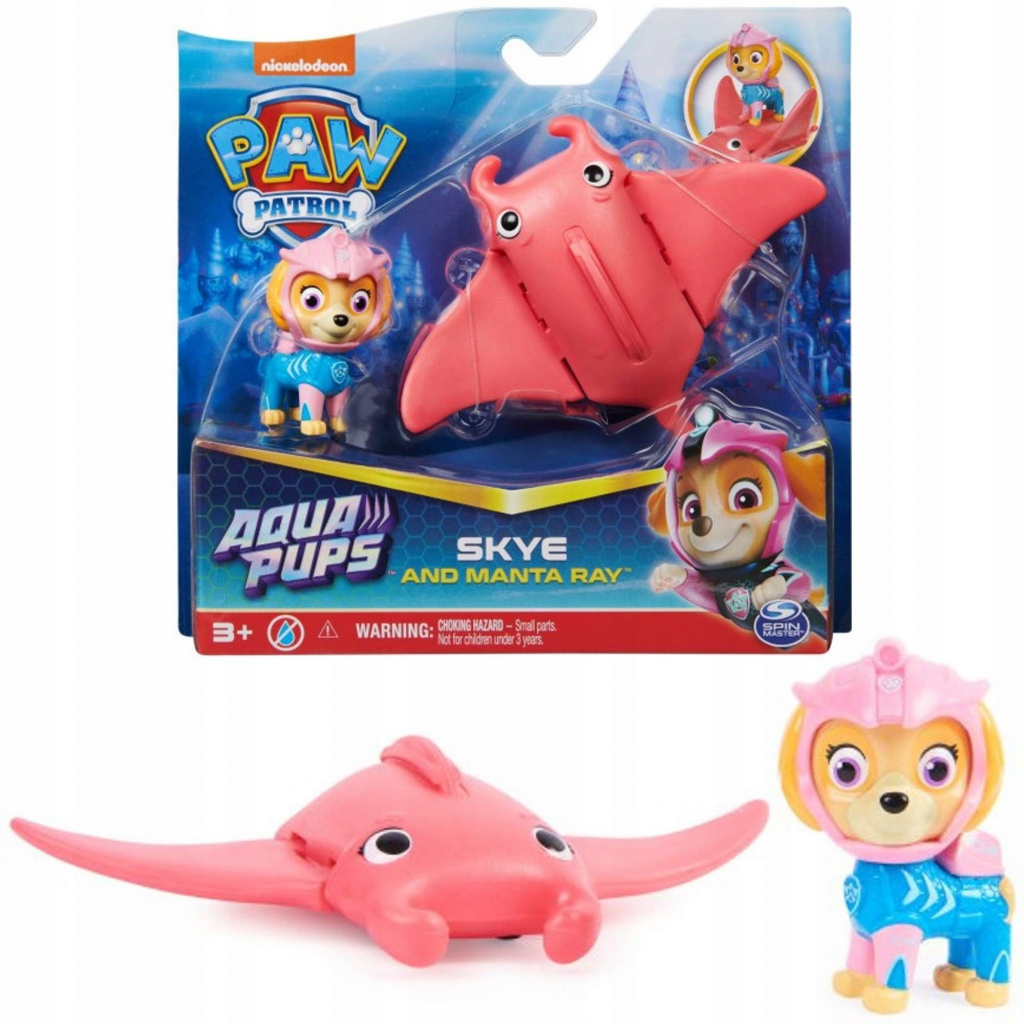 Spin Master PAW PATROL AQUA VODNÉ KAMARÁDI SKYE a manta