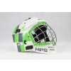 MPS White/Green Metal helmet