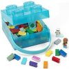 LEGO Svačinový box s rukojetí průsvitná modrá