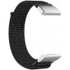 eses Nylonový remienok pre Garmin - Čierny, Strieborný QuickFit 26 mm