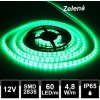 EPISTAR 5m LED pásik 60LED/m vodeodolný SMD3528 zelený, IP65 12V