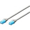 Digitus Ecoline Patch Cable, UTP, CAT 5e, AWG 26/7, šedý 10m, 1ks DK-1512-100