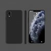AppleKing silikónový ochranný kryt s rovnými hranami pre iPhone XR - čierny - možnosť vrátiť tovar ZADARMO do 30tich dní