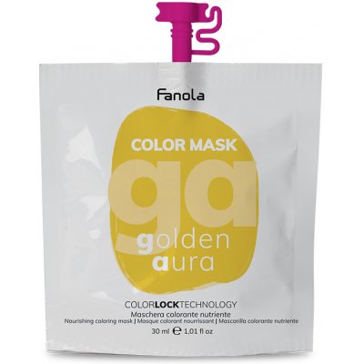 Fanola Color Mask - farebné masky Golden Aura (zlatá), 30 ml