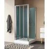 SANSWISS MODUL 1200 D20S3 90 + D20F1 90 VARIANTA 4 štvorcový sprchový box kompletný, profil chróm, sklo číre - 1 – trojstranná (U–montáž)
