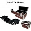 Top-Nechty kufrík na kozmetiku čierno červený 4225
