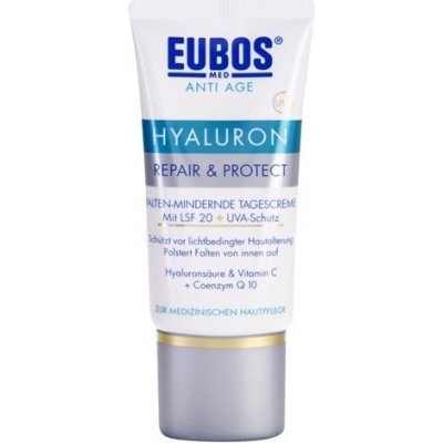 Eubos Hyaluron ochranný krém proti starnutiu pleti SPF 20 (Bioactive Hyaluronic Acid, Vitamin C and Coenzyme Q10) 50 ml