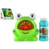Bublifuk stroj žaba plast 11x13cm na batérie a náplň 2 farby