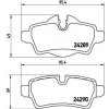 Sada brzdových platničiek kotúčovej brzdy BREMBO P 06 052