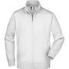 James & Nicholson Mikina JN 46 na zip, pánská COT02004600105-white 2XL Bílá