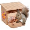 Drevené kŕmidlo pre veveričku Outdoor Feeding Squirell House Eichhorn 'poskladaj a vymaľuj' s farbičkami od 6 rokov