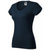 Malfini Fit V-neck 162 02 námorná modrá