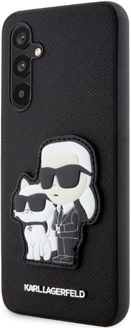 Púzdro Karl Lagerfeld Samsung Galaxy A54 5G A546 Saffiano Karl and Choupette NFT čierne