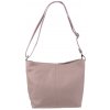 NovaKabelka.sk Prisca Rosa Cipria kožená talianska crossbody kabelka ružová