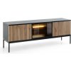 Piaski Tv stolík SENTO RTV154 čierna/dub wotan drevo 154 cm x 56 cm x 39 cm