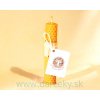Sviečka - včelí vosk, ručne vinutá - priemer 2 cm, výška 12 cm