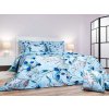 Flanelové obliečky Milaya modrá 140x200/70x90 cm