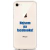 Kryt TopQ iPhone SE 2020 silikón Nie som na Facebooku 49055