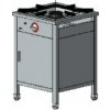 EGAZ Plynový gastronomický sporák 1-horákový, 600x600x850 mm so skrinkou, 7 kW | EGAZ, TG-107.IV