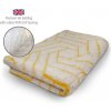 DRYBED Premium Vet Bed Modern krémový/zlatý 100 x 75 cm