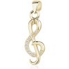 Olivie Stříbrný přívěsek HOUSLOVÝ KLÍČ GOLD 9576 Ag 925; ≤0,6 g.