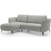 Rohová rozkladacia sedačka Amalfi - sivá Strana: Ľavá