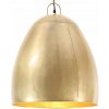 Priemyselná závesná lampa, 25 W, mosadzná, okrúhla, 42 cm, E27