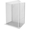 Mexen Kioto sprchová stena Walk-in 140 x 115 x 40 cm, transparentná, biela - 800-140-115-221-20-00-040