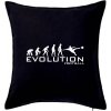 Evolution Football - Vankúš 50x50 - 50x50 - Vrátane výplne ( Čierna )