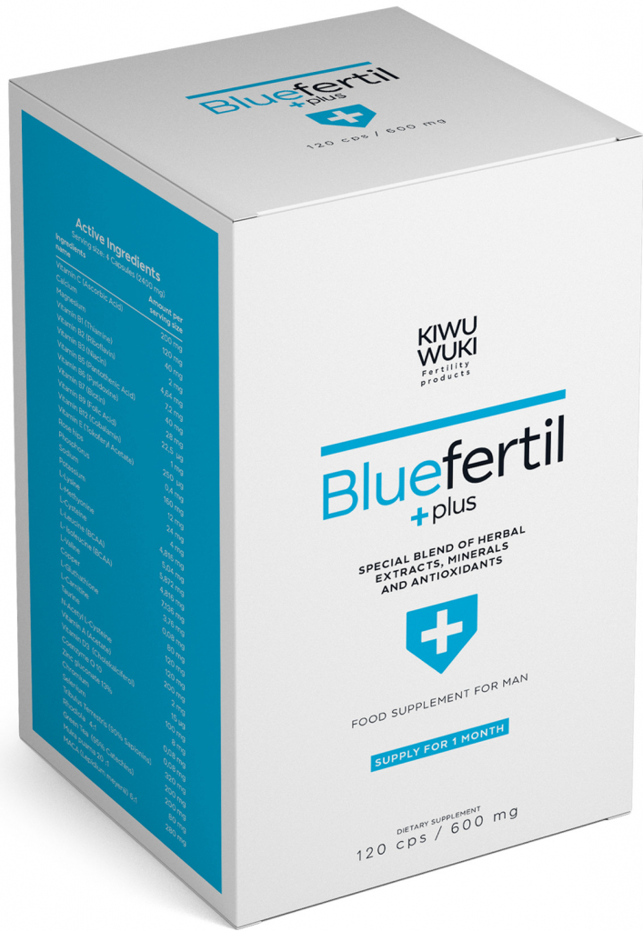 Aliver BlueFertil Plus výživový doplnok pre mužov 120 kapsúl