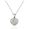 Dámsky náhrdelník srdce so zirkónmi Valentín S955090