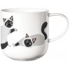 Hrnček s uchom COPPA CATS&DOGS 4,P.13,5 cm, V.6,5 cm , ASA Selection, porcelán, P.13,5 cm, V.6,5 cm, biela s potiskom