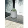 Kvetináč CHICO, sklolaminát, priemer 40 cm, beton design sivý
