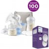 Philips AVENT Odsávačka mat.ml. manuálna štartovacia sada + Vložky do podprsenky jednorazové 24 ks