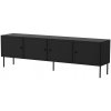 TV stolík 4D PALAZZO BIS 201x40x60 čierny matný