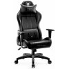 Diablo X-One 2.0 Herné kreslo Kancelárske kreslo Nastaviteľné opierky rúk Ergonomický dizajn Krčný/bederný vankúš King Size Čierne