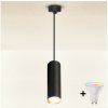 Brilagi | Brilagi - LED Stmievateľný luster na lanku SELE 1xGU10/6,5W/230V čierna/zlatá | LEDBG1384