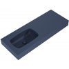 Lotosan LK8873 LOTOSTONE nástenné umývadlo v doske 120 cm, ľavé 121 x 12 x 46 cm ocean matná