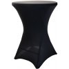 TENTino Elastický obrus STANDARD na koktejlový bistro stôl 60 cm VIAC FARIEB Farba obrusu: ČIERNA / BLACK