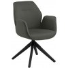 ACTONA Otočné křeslo Aura tmavě šedé / černé s automatickým návratem