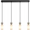 Italux PND-95331-4-BK závesné stropné svietidlo Santos G9