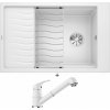 Blanco ELON XL 6 S biela 524848 + odkvapkávacia mriežka + Blanco DARAS-S biela 517735
