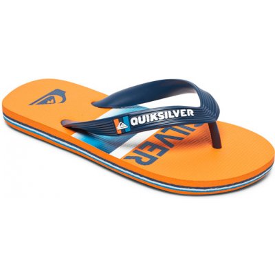 Quiksilver MOLOKAI SLAB detské žabky BLUE/BLUE/ORANGE