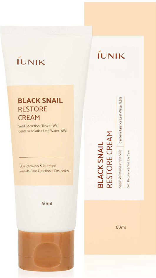 iUnik Black Snail regeneračný a hydratačný krém s extraktom zo slimáka 60 ml