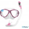 Detský šnorchlovací set - Perla Dry Kid - maska a suchý šnorchel Farba: ružová
