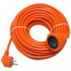 BLOW PR-160 predlžovací kábel - spojka, 1 zásuvka, oranžová, 50m, 3 x 1,5mm², oranžová 98-061