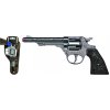 Kovbojský strieborný kovový revolver na kapslíky – 8 rán